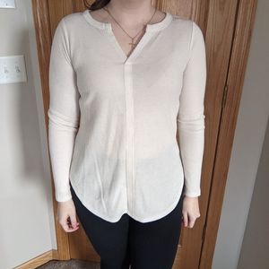 Maurices Cream Thermal Tee